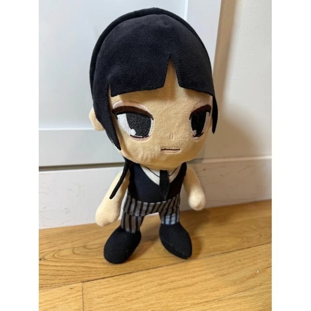 Wednesday Netflix Plush Stuffed Toy Addams Family Uniform Tim Burton Goth